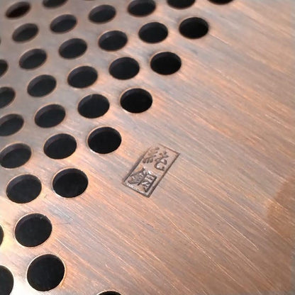 Copper Openwork Saucers With Chopstick Rests