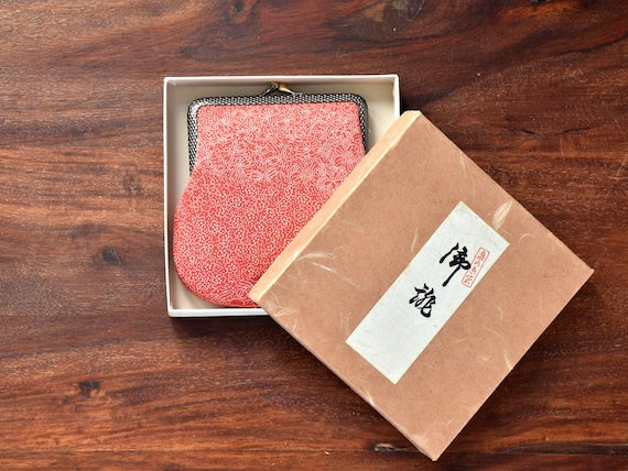 Red Silk Clasp Coin Purse