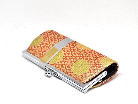 Japanese Coin Purse, Saga Nishiki Brocade Fabric,