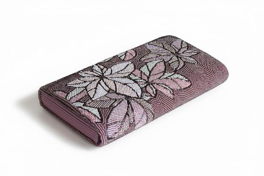 Japanese Beaded Clutch Floral Design