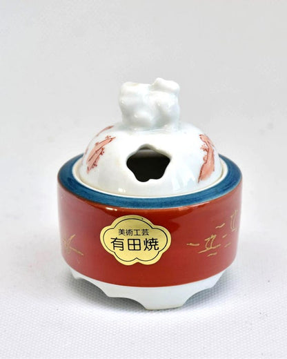 Arita Porcelain Koro With Gold Landscape