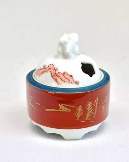 Arita Porcelain Koro With Gold Landscape