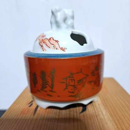 Arita Porcelain Koro With Gold Landscape