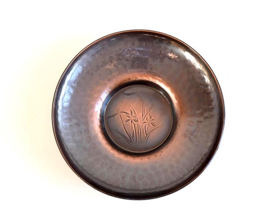 Pure Copper Shochikubai Tea Set