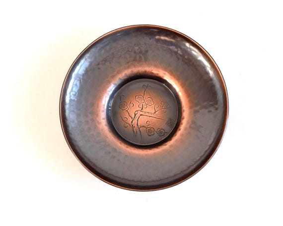 Pure Copper Shochikubai Tea Set