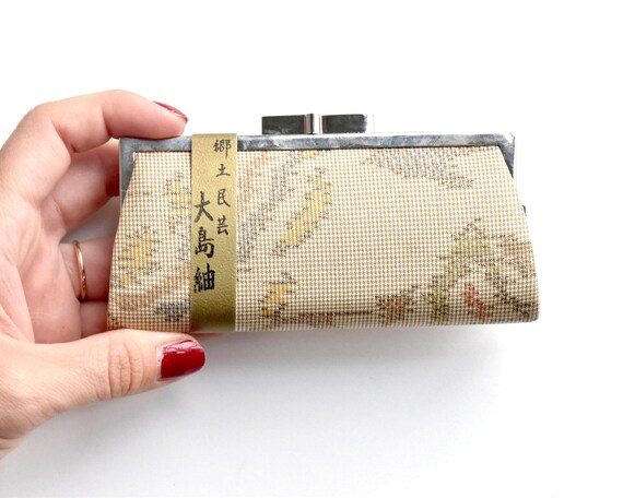 Oshima Tsumugi Silk Coin Purse