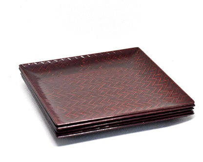 Kurume Rantai Lacquer Plates (Set Of 5)