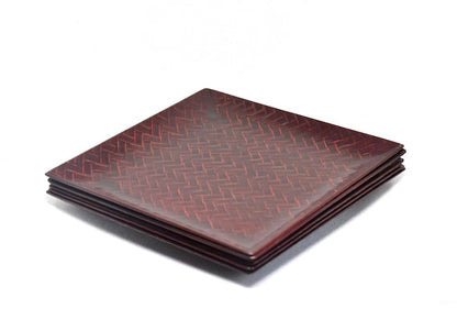 Kurume Rantai Lacquer Plates (Set Of 5)