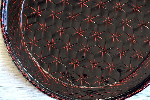Rantai Lacquerware Tray & Chataku Set