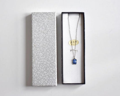 Kiyomizu-Yaki Floral Porcelain Pendant Necklace