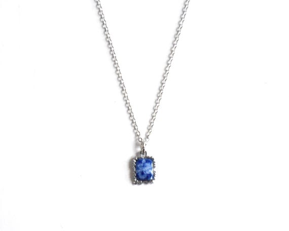 Kiyomizu-Yaki Floral Porcelain Pendant Necklace