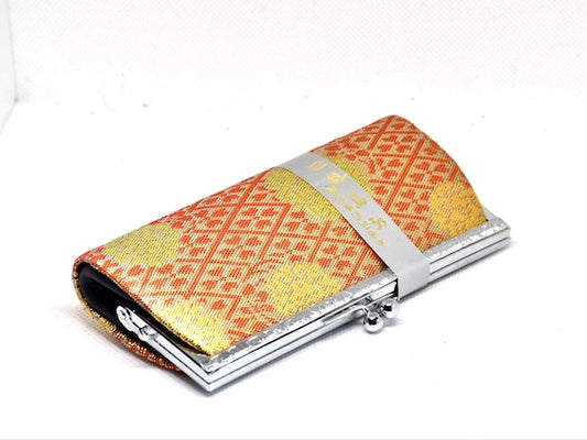 Japanese Coin Purse, Saga Nishiki Brocade Fabric,