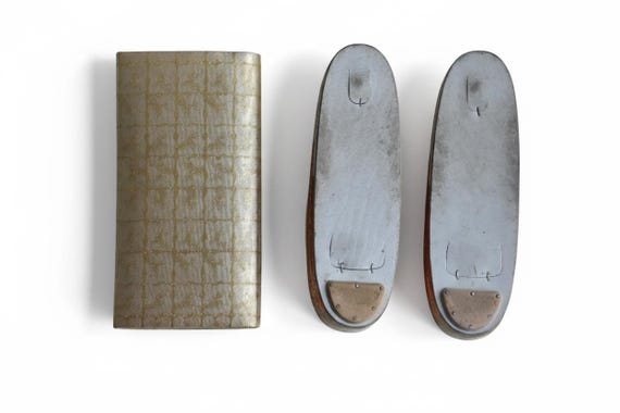 Gold Brocade Zori Sandals And Clutch Set