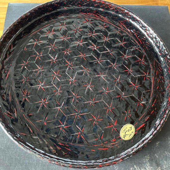 Rantai Lacquerware Tray And Bowl Set