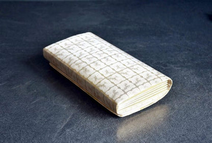 Gold Brocade Zori Sandals And Clutch Set