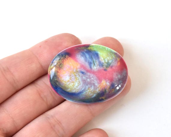Kutani Ceramic Brooch