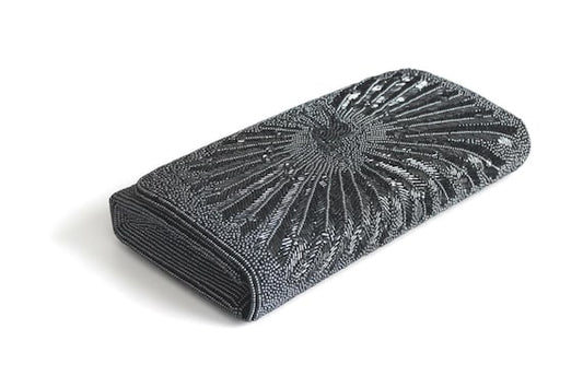 Japanese Beaded Peacock Clutch