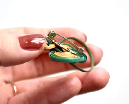 Woven Bamboo Brooch
