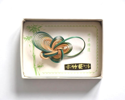 Woven Bamboo Brooch