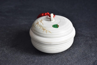Kyoto Kiyomizu-Yaki Momiji Lidded Ceramic Box