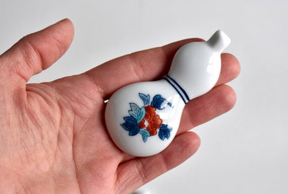 Gourd-Shape Porcelain Chopstick Rests (Set Of 4)
