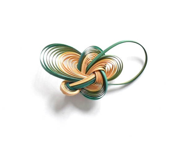 Woven Bamboo Brooch
