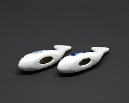 Japanese Porcelain Fish Chopstick Rests