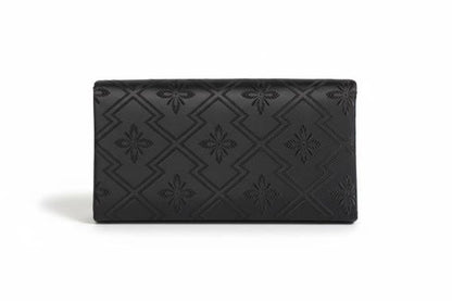 Black Zori Sandals And Clutch Set
