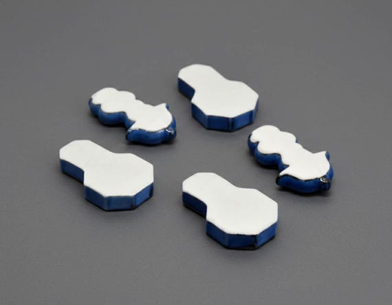 Arita-Yaki Porcelain Chopstick Rests Set Of 5 - Clock