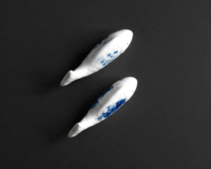 Japanese Porcelain Fish Chopstick Rests