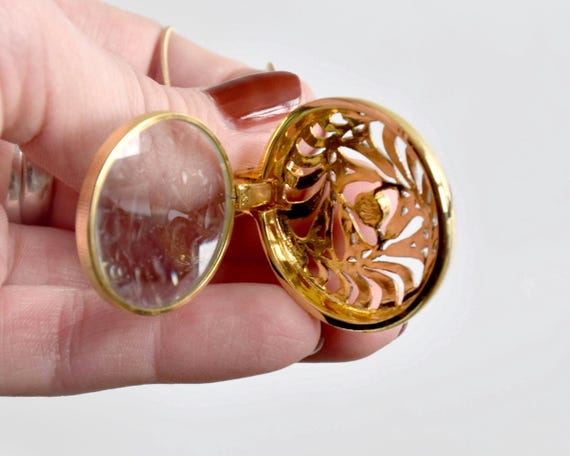 Japanese Magnifying Locket Pendant Necklace