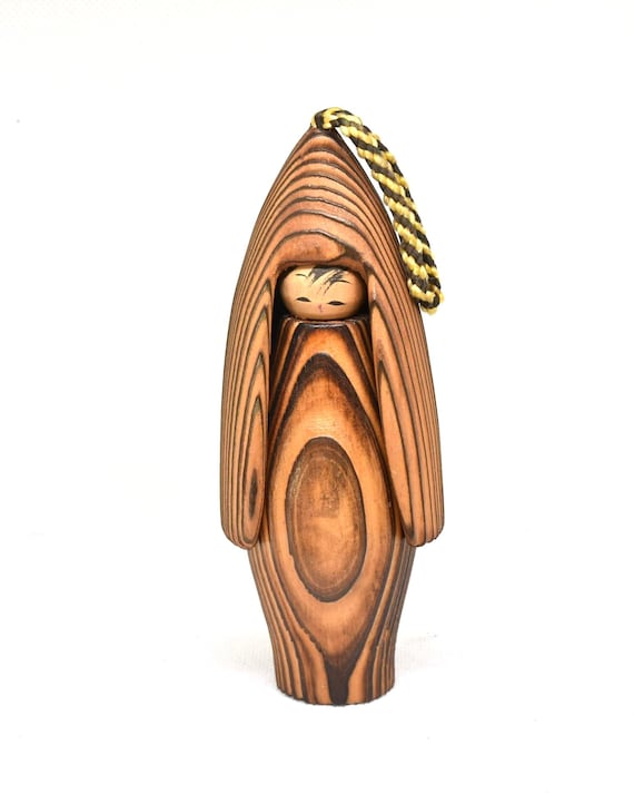 Japanese Kokeshi Doll Cedar Wood