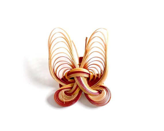 Handcrafted Bamboo Brooch