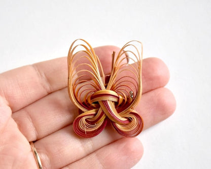 Handcrafted Bamboo Brooch