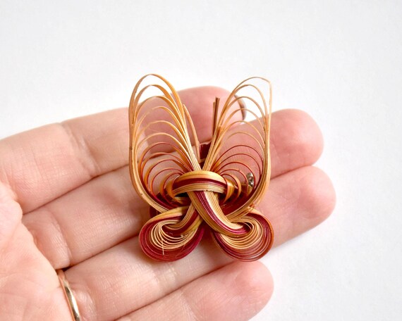 Handcrafted Bamboo Brooch