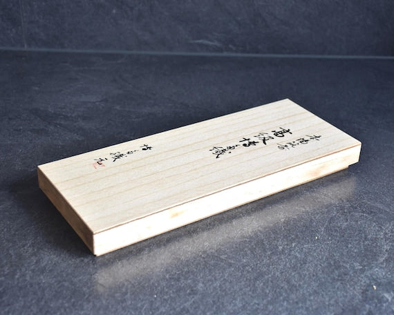 Japanese Kiribako Wooden Box With Calligraphy Lid
