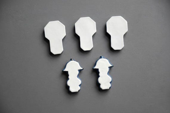 Arita-Yaki Porcelain Chopstick Rests Set Of 5 - Clock