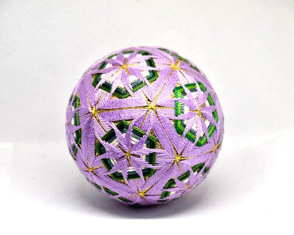 Japanese Temari Ball Folk Art Hand-Embroidered
