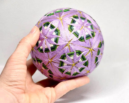 Japanese Temari Ball Folk Art Hand-Embroidered