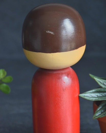 Sosaku Kokeshi Crane Doll By Kunio Miyakawa