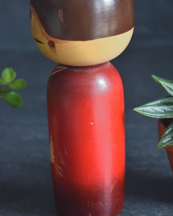 Sosaku Kokeshi Crane Doll By Kunio Miyakawa