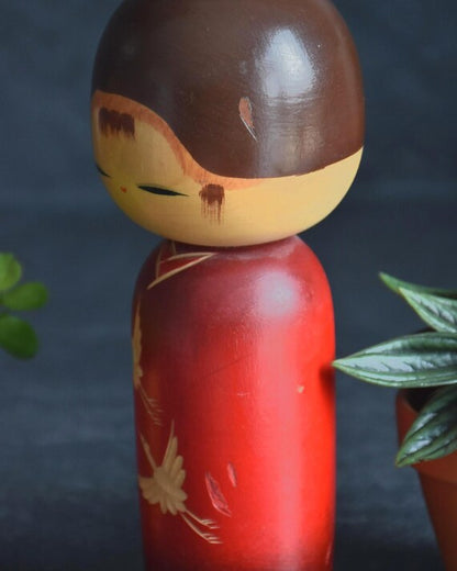 Sosaku Kokeshi Crane Doll By Kunio Miyakawa