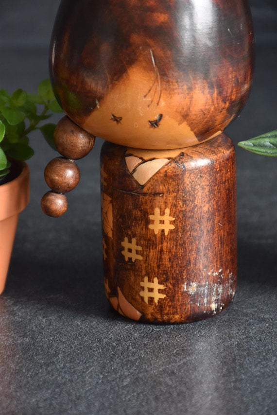 Sosaku Kokeshi Doll By Mitsuo