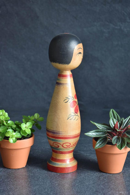Tsugaru Kokeshi Doll By Senzo Mori