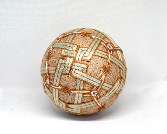 Japanese Temari Ball: Folk Art Embroidery