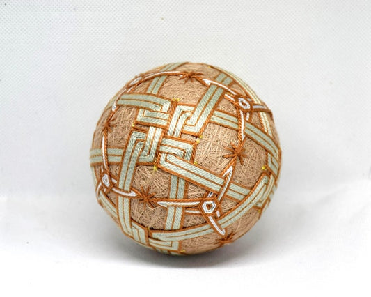Japanese Temari Ball: Folk Art Embroidery