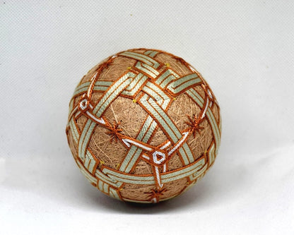 Japanese Temari Ball: Folk Art Embroidery
