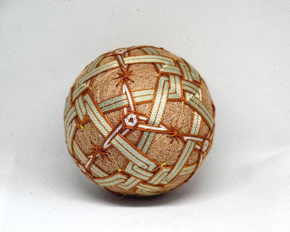 Japanese Temari Ball: Folk Art Embroidery