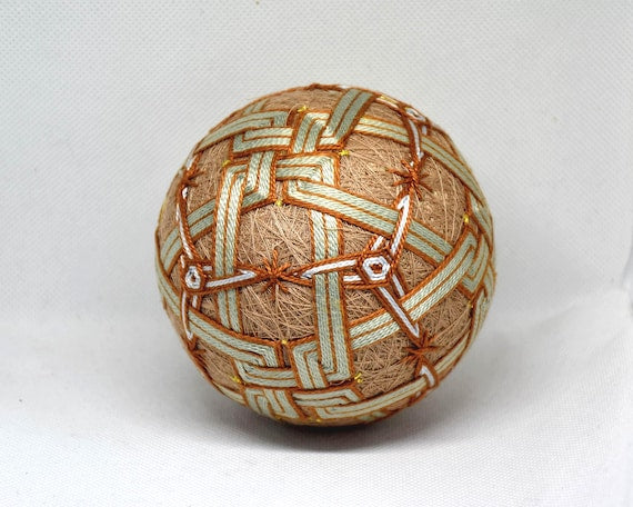 Japanese Temari Ball: Folk Art Embroidery