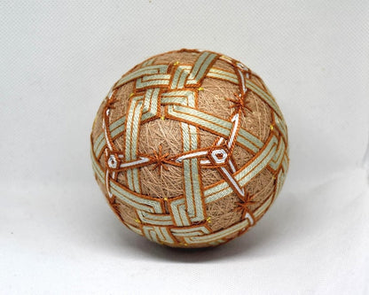 Japanese Temari Ball: Folk Art Embroidery